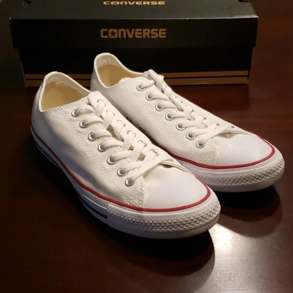 Men's Converse All Star Ox Optical White - Picture 2 of 9